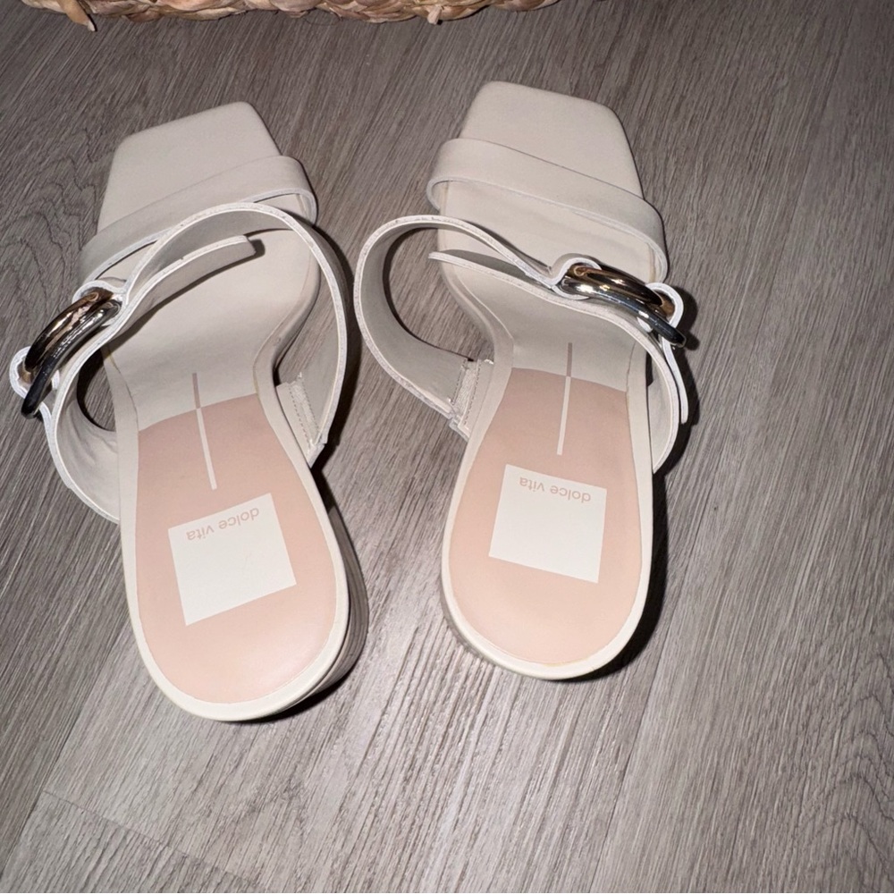New Dolce Vita Elegant Cream Women's Heels - Picture 4 of 8